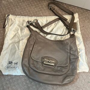 Coach Gray Leather Bag